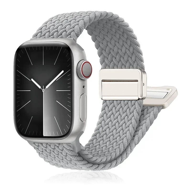 Braided Loop Magnetic Buckle Band for Smartwatch - Elegant and Adjustable Strap Bracelet