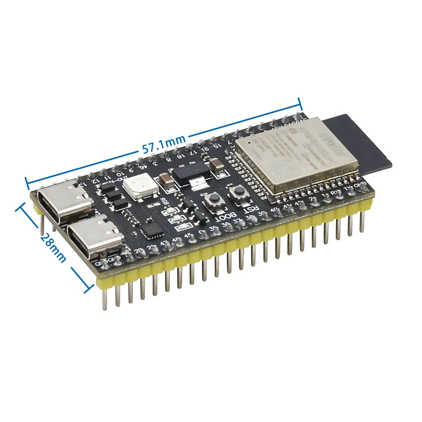 ESP32 S3 Development Boards Expansion Adapter Kit 2.4G Wifi BT Module ESP32-S3WROOM1 N8R2 N16R8 44Pin Type-C ESP32-S3