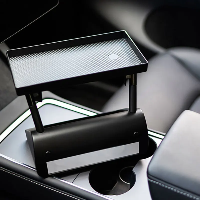 

Under Screen Storage Box For Tesla Model 3/Y Internal Accessories Magnetic Attraction Hidden Large Space Center Console 2023