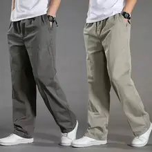 

M-6XL Oversized Men's Cargo Pants Casual Trousers Jogger Work Out Loose Fat Men Sweatpants Clothing Large Pants For Men