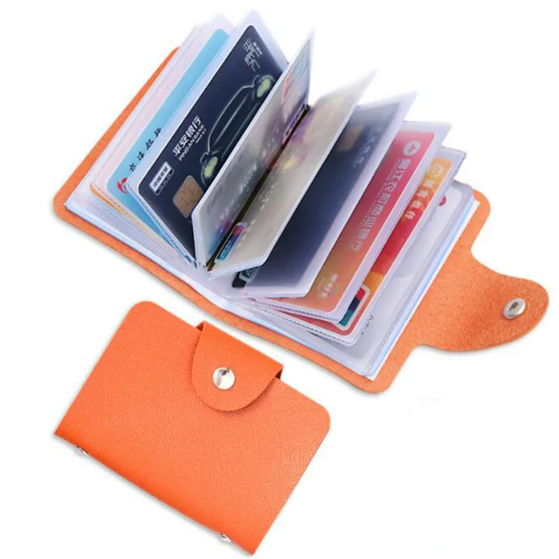 24 Bits Credit Card Holder Business Bank Card Pocket PVC Large Capacity