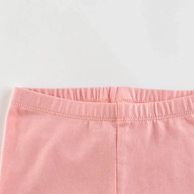 Kids Shorts Kids Trousers Girls Summer Thin Leggings Solid Color Safety Pants Skinny Baby Outer Wear