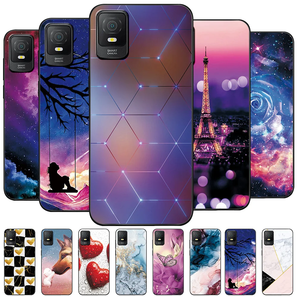 Per Tcl 403 Custodia Tcl403 Tpu Custodia Morbida In Silicone Fashione Per Tcl 403 Flower Cool Cover Protettiva Funda Coque Bumper Capa