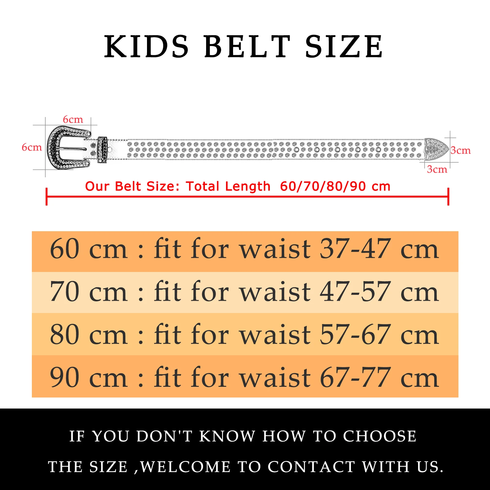 Men's and Ladies Belt Size Guide