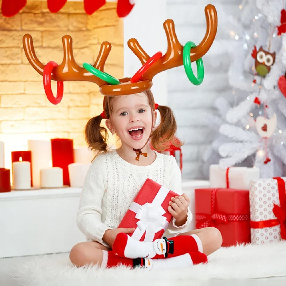 Inflatable Interactive Game Props Christmas Themed Holiday Party Entertainment Props Family Outdoor Games Children's Gifts