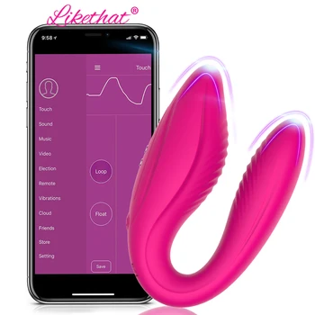 APP Remote Control Female Vibrator For Couple Women Wearable Dildo G Spot Stimulator Double Vibrators Sex Toys For Women 1