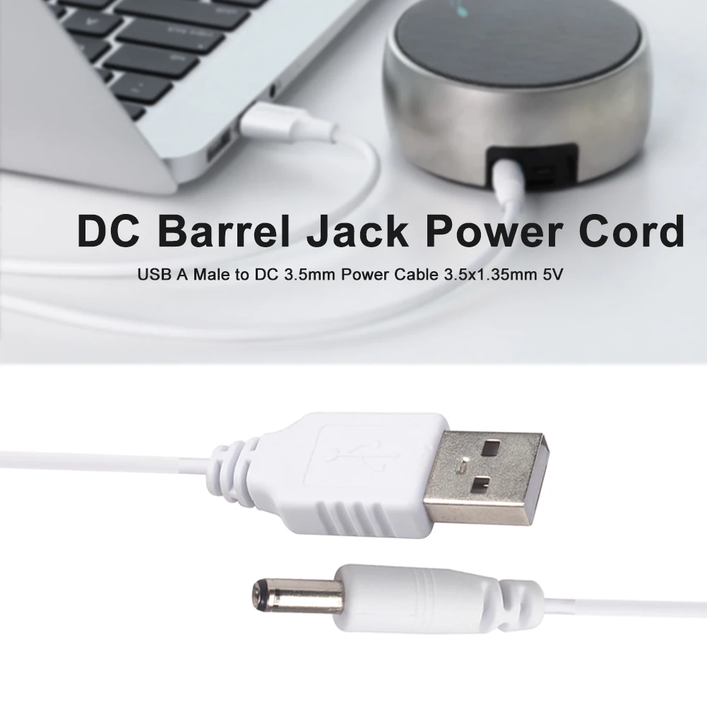 Charging Cable USB Charging Cable USB to DC 3.5mm Power Cable USB Type A Male 3.5mm DC Barrel Jack Charging Cord