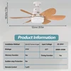 ventilador de techo con luz led soffitto con luce room cooler e27 socket fan led chambre deco ceiling fan with light bombilla 5