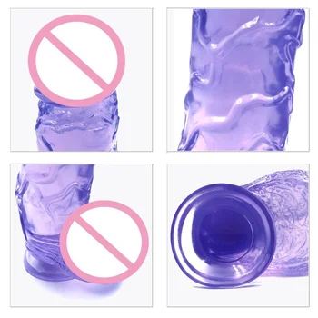 Soft Super Big Huge Realistic Dildo Vagina Stimulator Oversized Dildo Suction Cup Lesbian Sex Toys for Women 9.8inch 5