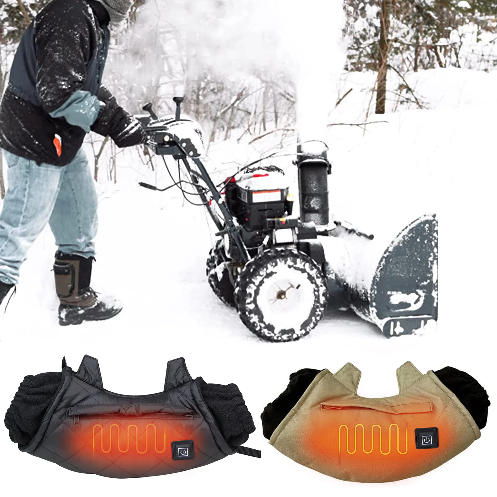 Portable Hand Warmer Electric Heated Hand Warmer Muff Cold Weather Fast Heating Thermal Glove Waist Bag For Outdoor Hunting Skiing Camping portable hand warmer