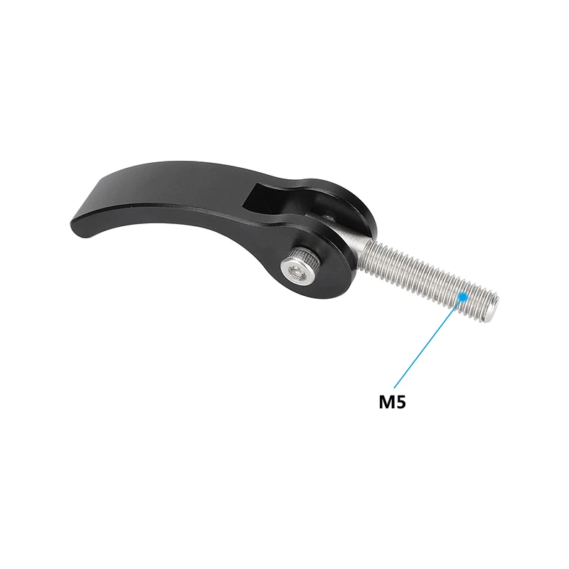 M5 Thread Screw Quick Release Locking Lever Black/Silver/Red fr QR Rlate Rod Cla
