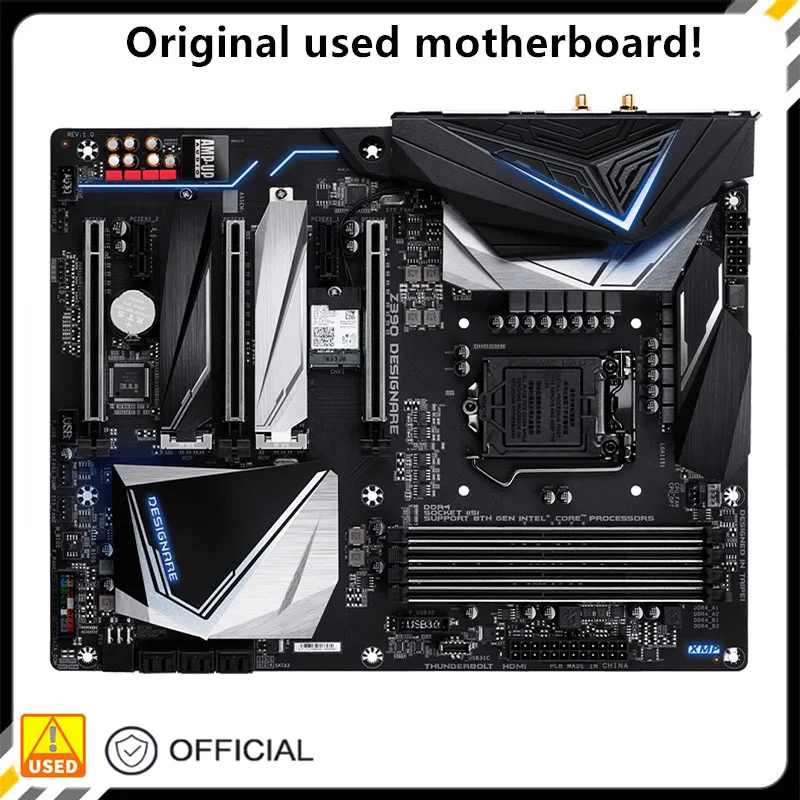Per Z390 Designare Scheda Madre Desktop Usata Originale Intel Z390 64Gb M.2 Nvme Ddr4 Scheda Madre Lga 1151 I7/I5/I3 Usb3.0