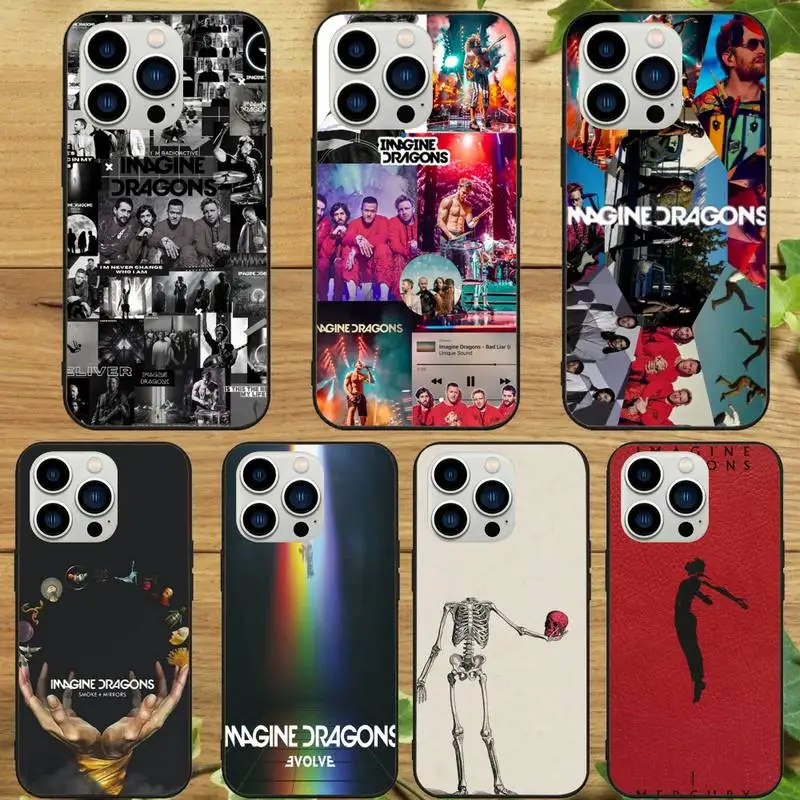 Imagine Dragons Band Phone Case Per Iphone 15 14 13 12 11 Pro Max Mini Xs Xr