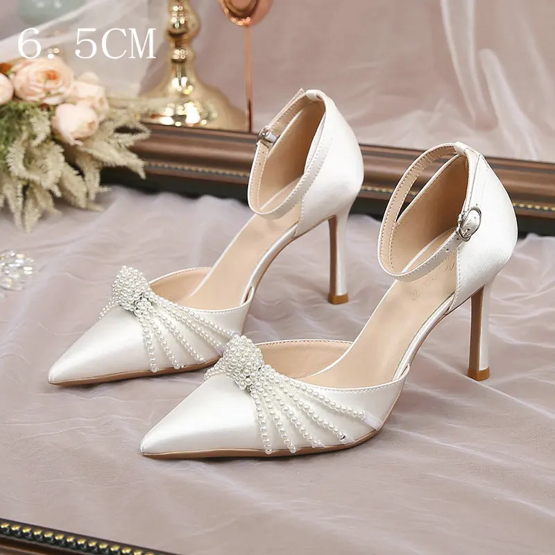 White 6.5CM Heel