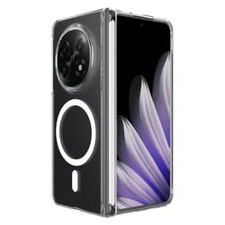 OPPO Find N5 Anti-Fingerprint Magnetic Wireless Charging Transparent Phone Case for OPPO Find N5 (Transparent)