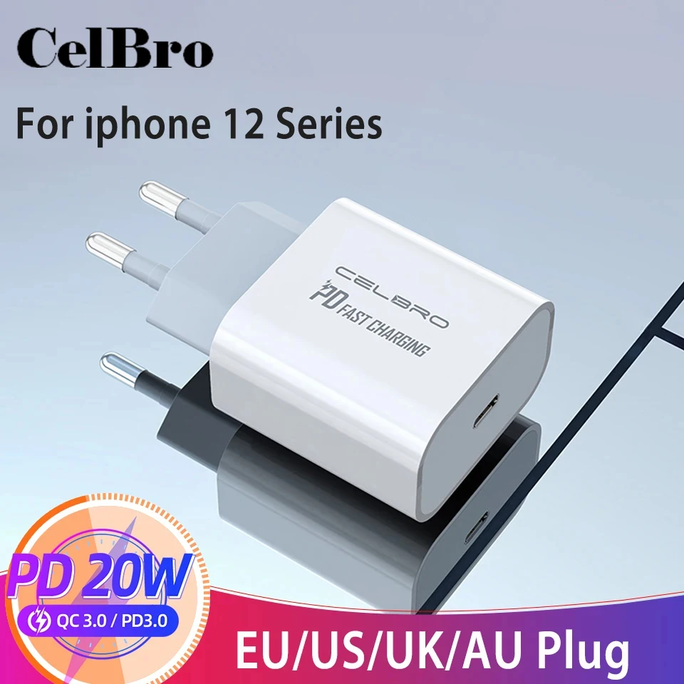 Cargador Rapido USB-C 20 iPhone 12 - Cetronic
