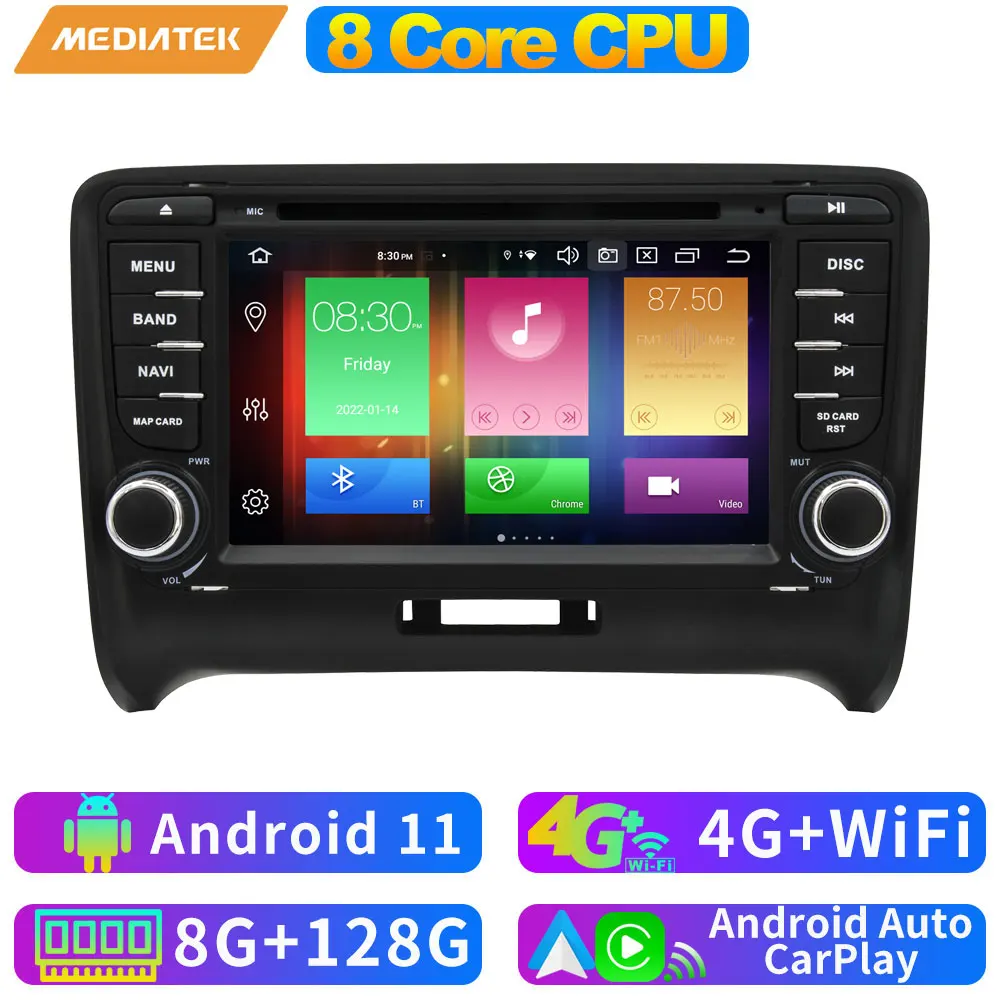 Android 10 5*usb Px6 4+64g Car Multimedia Player For Audi Tt Mk2 2006-2014  Tda7850 Wireless Carplay Bluetooth 5.0 Dab Gps Radio - Car Multimedia  Player - AliExpress