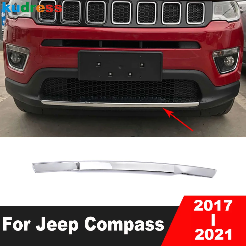 Per Jeep Compass 2017 2018 2019 2020 2021 ABS cromato anteriore