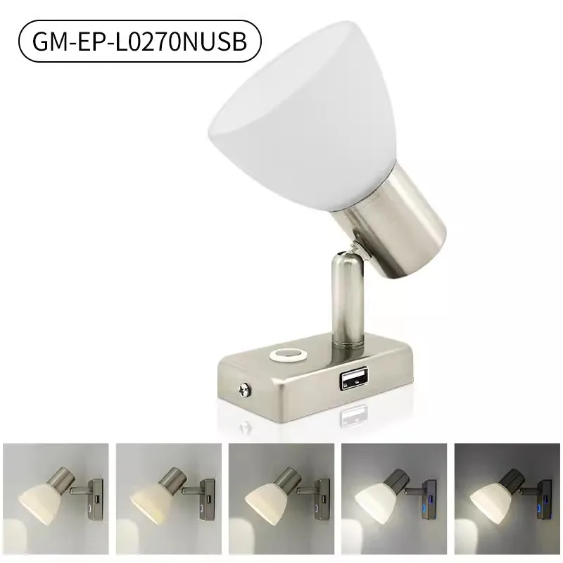 LED Reading Light RV Interior Caravan Trailer Boat Camper Van Yacht Lamps 2W Touch Switch 2800-3200K 10-30VDC Warm White Add USB