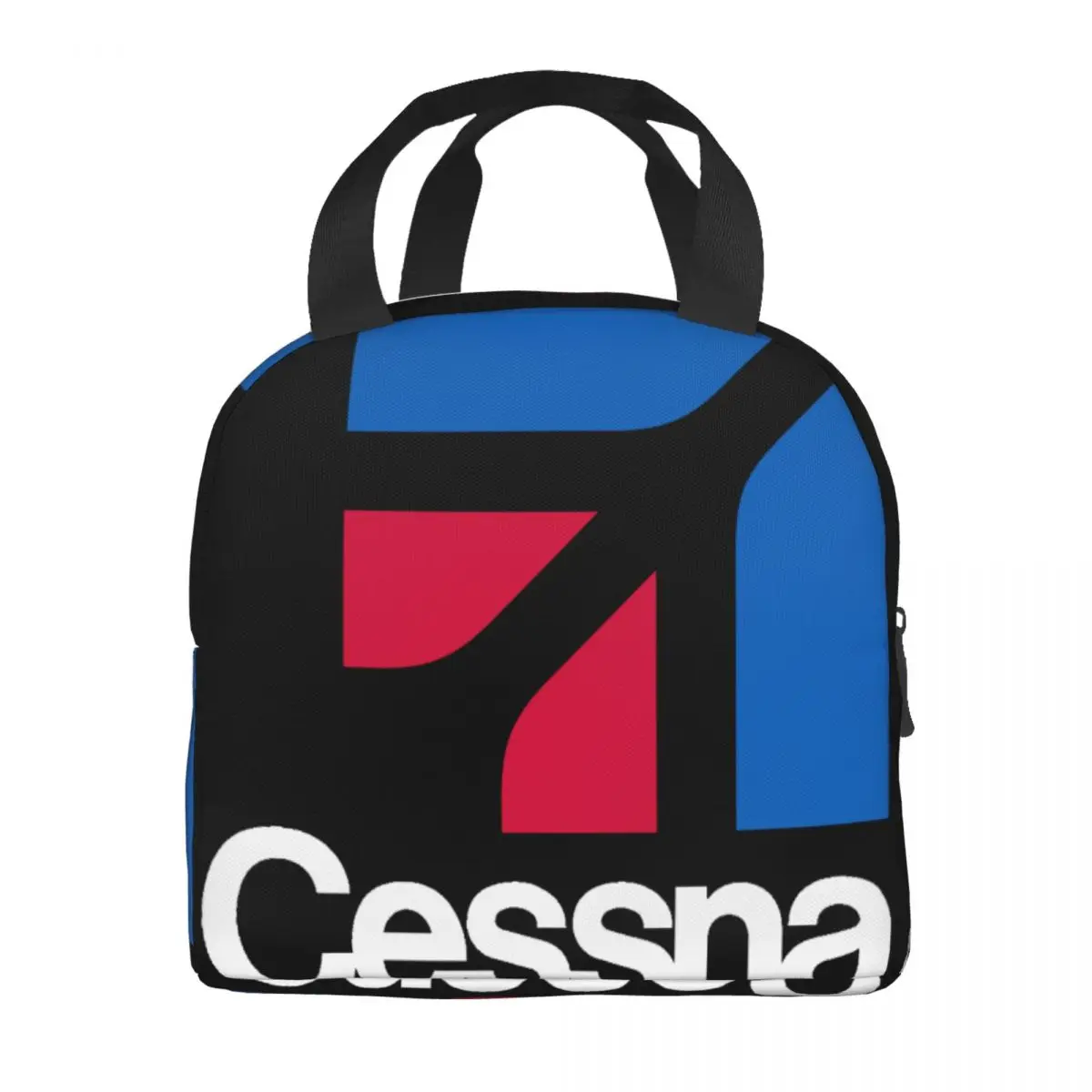 Cessna 로고 도시락 가방, 유니섹스 휴대용 쿨러, 단열 도시락, 피크닉 보관 음식 도시락 상자