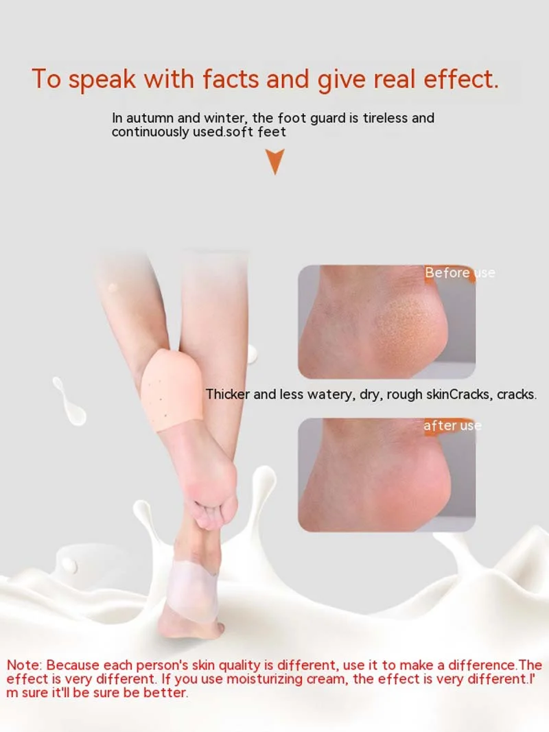 Tanie Anti-cracking Heel Protectors Inner Soles Moisturize Insoles for Shoes Pad Foot Cushion sklep