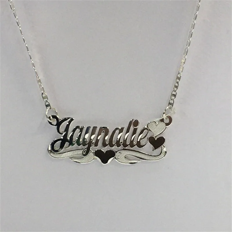 Custom Made Art Font Cute Young Bridal Price Pendants Double Deck Choker Kids Boyfriend Femmes Oldschool Bride Top Selling