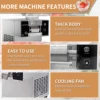 Mvckyi Automatic Korea Milk Snowflake Cream Fine Snow Ice Maker Crusher Ice Machine Bingsu Machine Snow Ice Shaver Machine 6