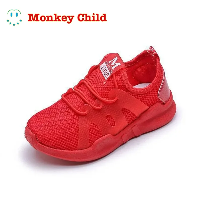 Kids Shoes For Boys Girl Children Casual Sneaker Air Mesh Soft Running Sports Shoe Black Red Trainers Kids Sneakers Child Enfant parent child baseball cap pearl sequin mesh cap children s mesh cap peaked cap boys and girls hats adjustable hip hop hats