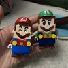Super Mario Bros Blocks Luigi Buliding Blocks Action Toy Figures Assembly Toys mark box Dolls Children Birthday Gifts spiderman 1