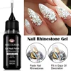 MEET ACROSS 12ml Nail Rhinestone Gel Glue Nail Supplies For Nails Charm 3D Nails Bling Gel  DIY Design Decoration Manicure 2