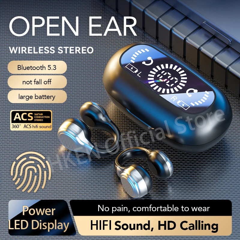 Versão atualizada Auscultadores sem fios Bluetooth, Auscultadores Hifi Sound, Chamada HD, Auscultadores desportivos, Xiaomi, Huawei, iPhone Phone