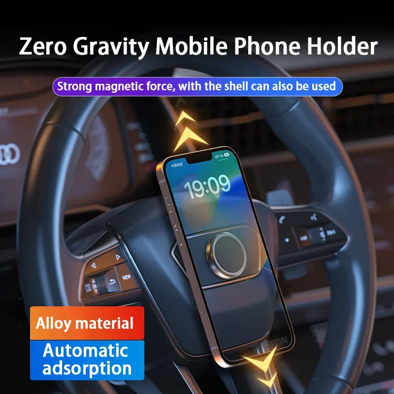 360° Rotation Tiny Gravity Magnetic Car Phone Holder Mount Universal Mobile Phone GPS Magnet Stand In Car Bracket For All Phones