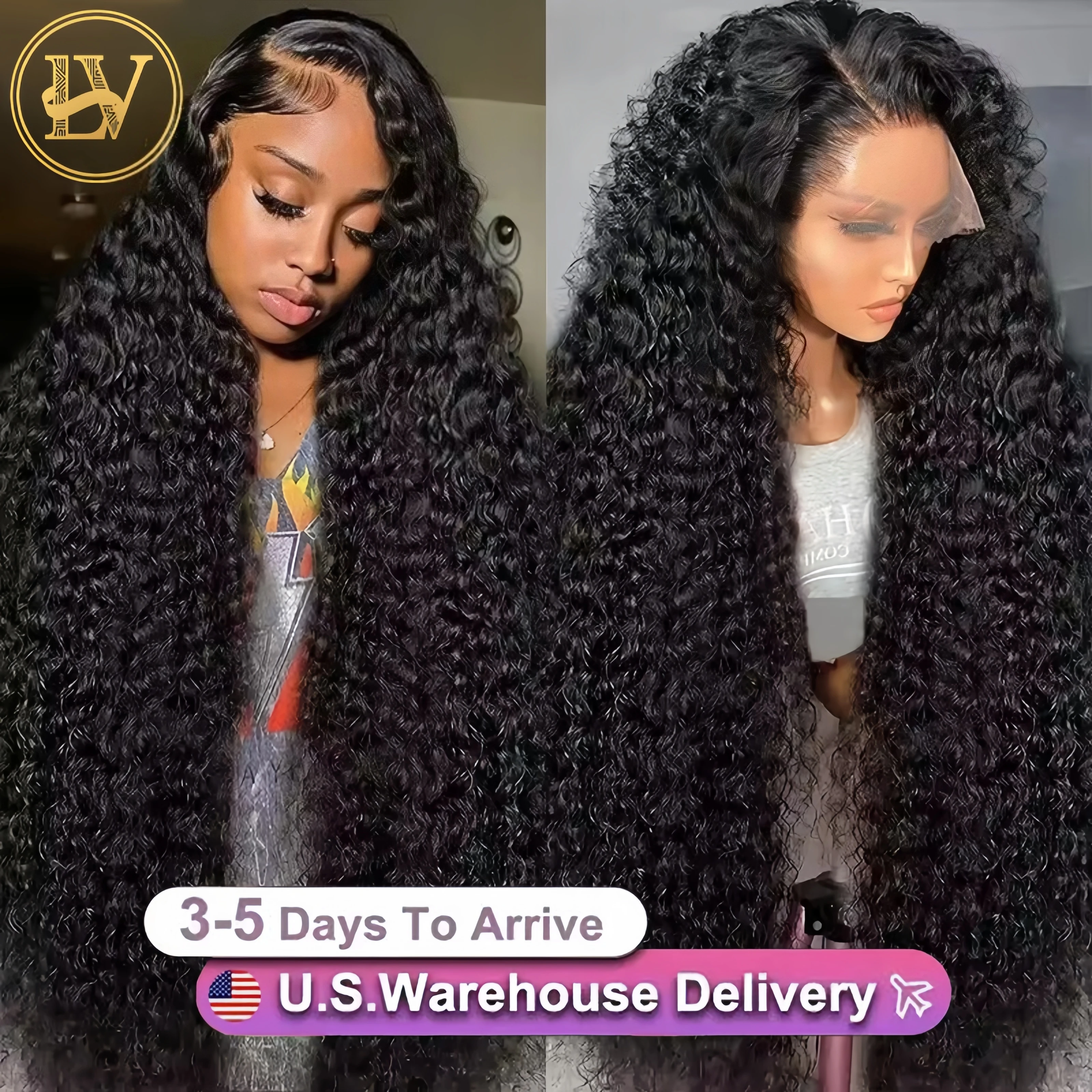 High Density 250% 40 46Inch Deep Wave 13x4 13x6 HD Lace Front Human Hair Wig Loose Water Wave Curly Lace Frontal Wigs Human Hair 1