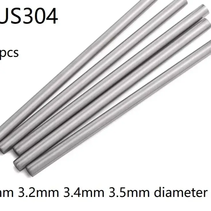 3Mm X 300Mm 304 Stainless Steel Solid Round Rod For DIY Craft - View #3