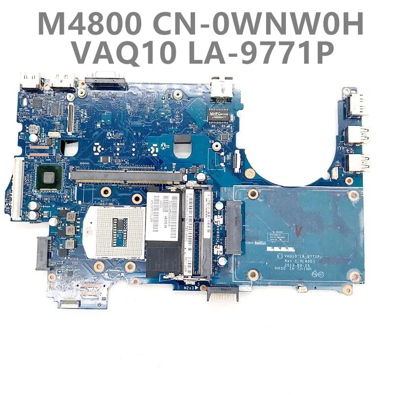 

CN-0WNW0H 0WNW0H WNW0H For DELL Precision M4800 Mainboard Laptop Motherboard VAQ10 LA-9771P DDR3 100% Tested Work