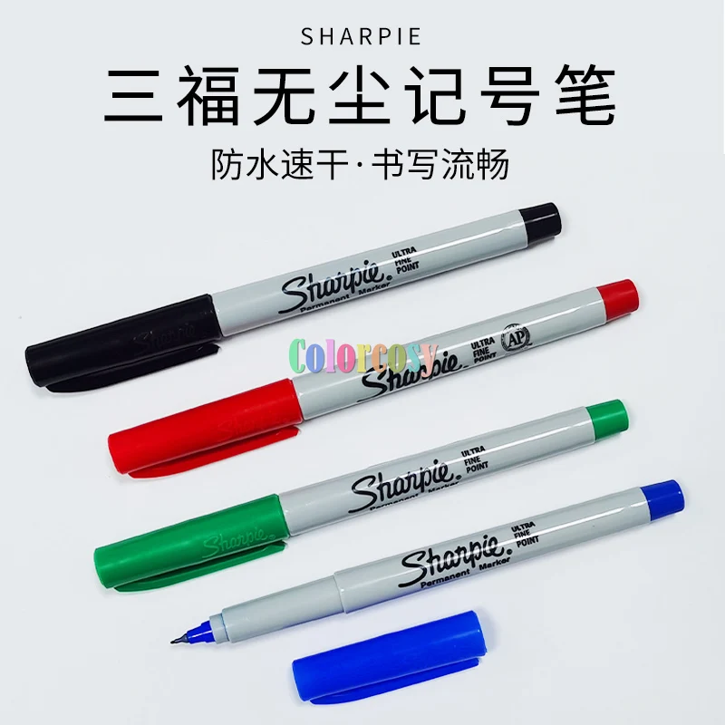 Sharpie 37001 37002 37003 37004 Permanent Markers, 0.5mm Ultra Fine Point  Lays Down Razor Sharp Lines; Pack of 12 Pens - AliExpress