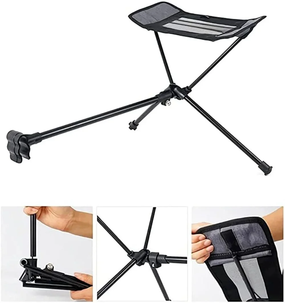 Portable Folding Footrest Leg Rest Camping Chair Kit