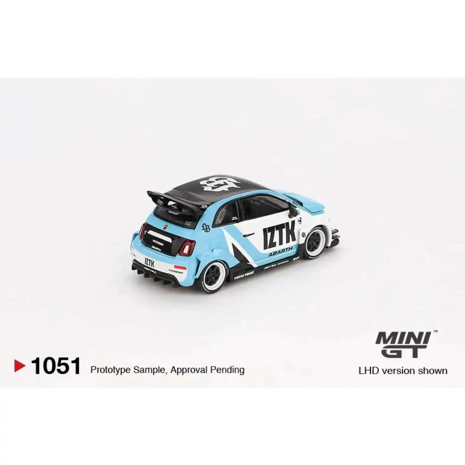 MINIGT 1051 1:64 Abarth 595 LB WORKS Abas Works IZTK Diecast Car