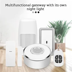 Smart Life Tuya WiFi Motion Sensor Smart Gateway Hub Wireless Sound Light Alarm Horn Work With Google Home Alexa