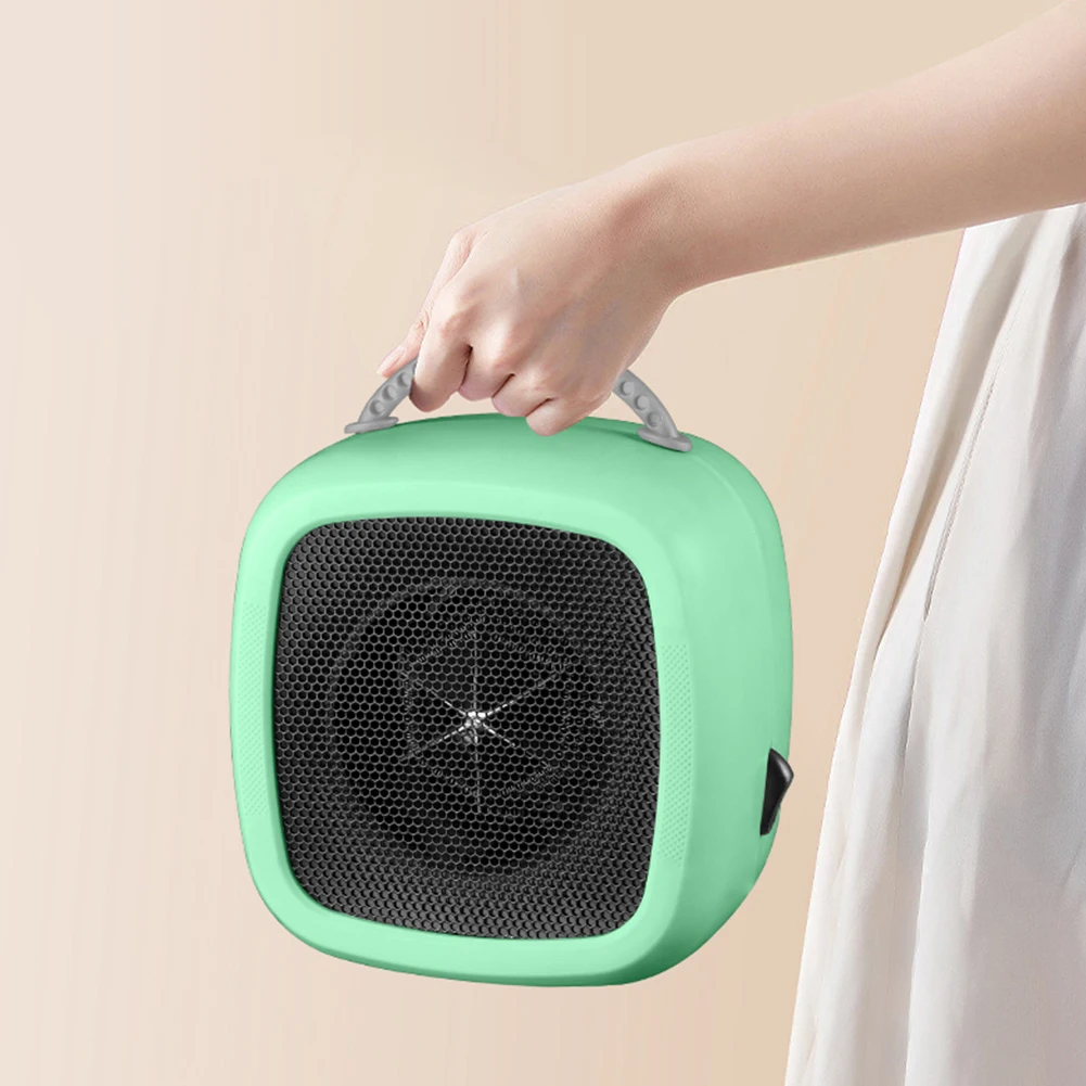 Electric Heater Mini Electric Space Heater 500W Warmer Fan Air Heater Power Safety Protection Fast Heating Desktop Fan Hand Warmer 220V electric heater