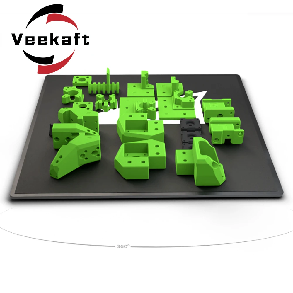 For V core 3 3D Printer ABS Printed Parts Kit green 3d mechanical frame Vcore3 printed kit Rat rig |