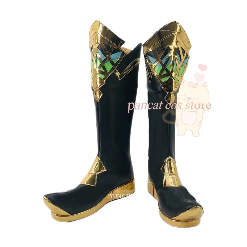 

Genshinimpact Alhaitham Cosplay Shoes Comic Anime Game Cos Long Boots Cosplay Costume Prop Shoes for Con Halloween Party