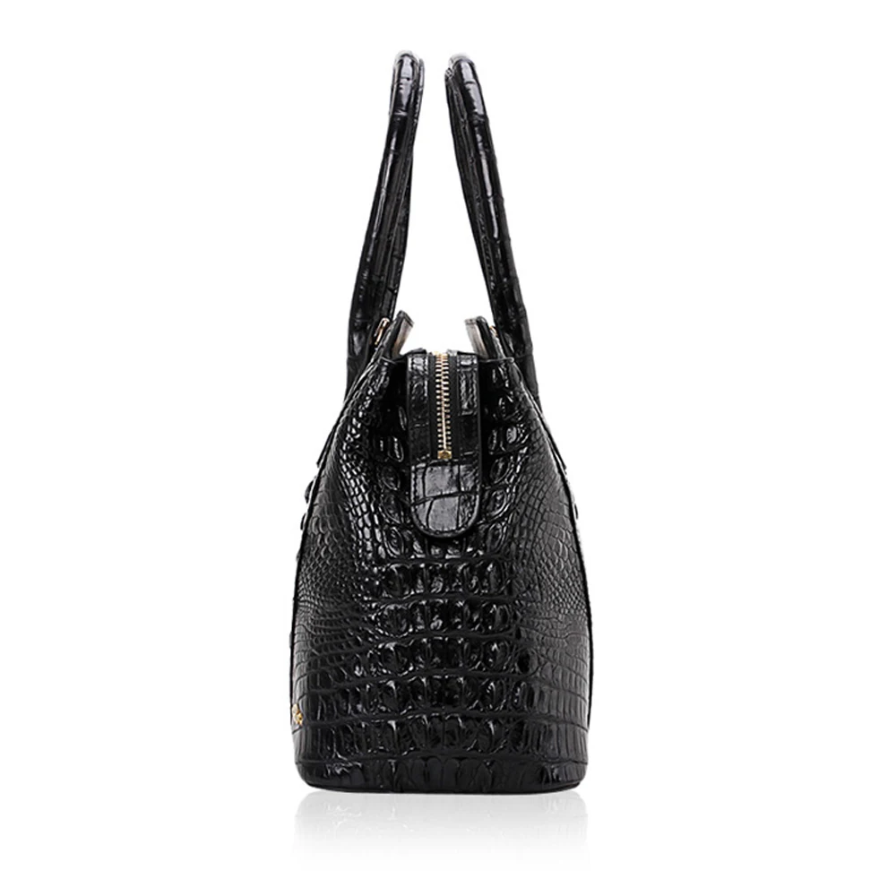 Tallin Recycled Leather Croc Bag Black | French Connection UK