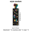 12PCS Bookmark Scratch Paper DIY Children Painting Toys Puzzle Early Education Toys Kids Birthday Gift Scratch Painting TMZ 6