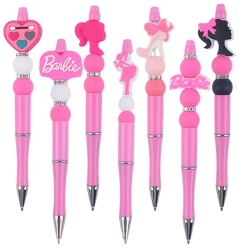 1Pc Anime Barbie Ballpoint Pen Kawaii Cartoon Love Letter Doll Multifunctional Students School Stationery Office Supplies Gifts