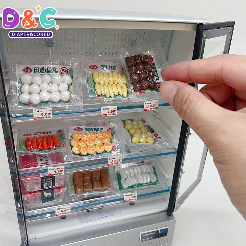 

Миниатюрные кухонные принадлежности для кукольного домика, мини-имитация глины, основание для горячего горшка, шары для горячего горшка, говядина, баранина, рулоны, декоративные аксессуары