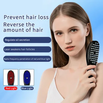 Electric Spray Massage Comb Hair Growth Vibration Head Massager Brush LED Anti Hair Loss Scalp Liquid Medicine Atomizing Comb massager scalp applicator 4