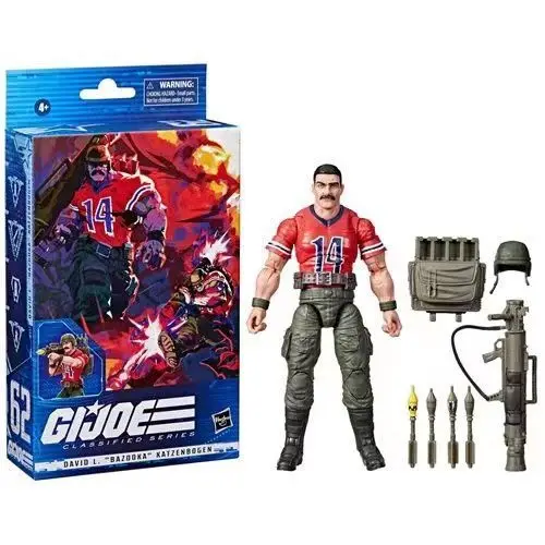 

Hasbro GIJoe Bazuka Rocket, Конфиденциальная серия, 6-дюймовый гаражный комплект, кукла, новый товар