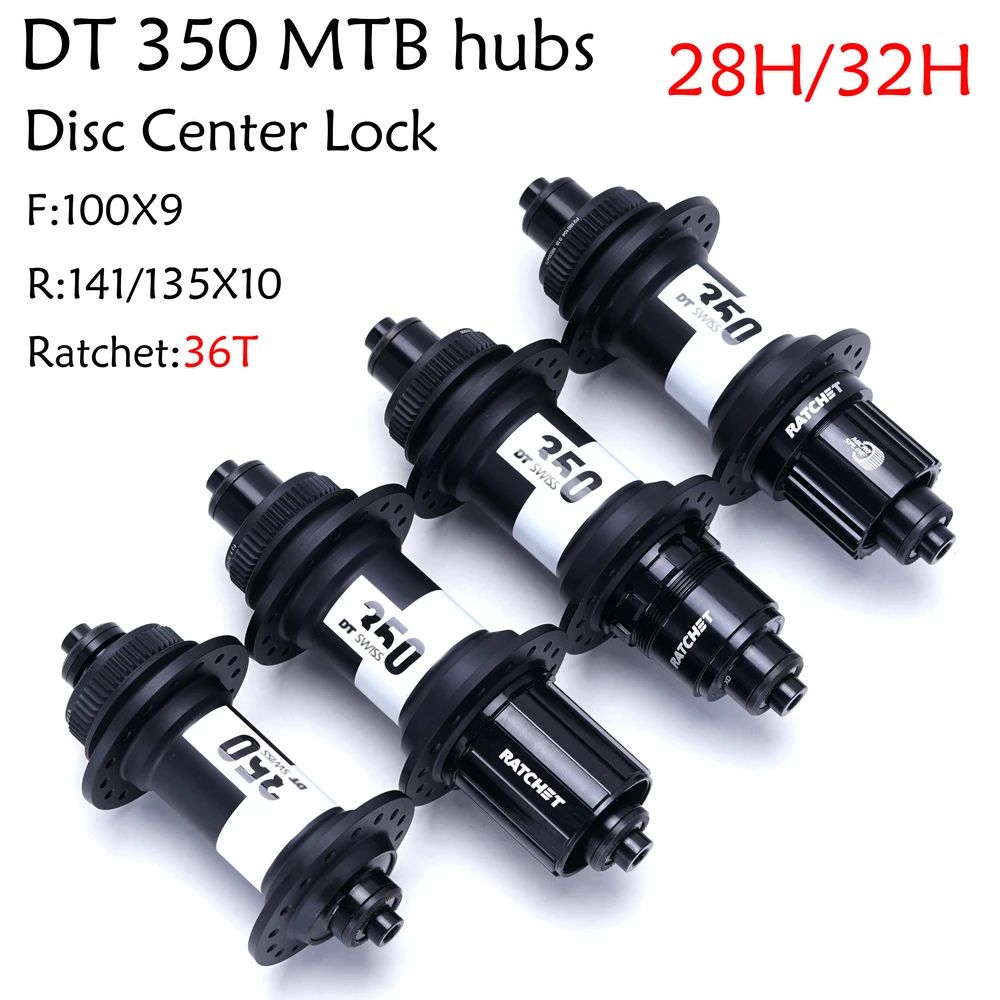 

Original DT Swiss 350 MTB Bicycle Classic Pull Wheel Hub 32H 28H Central Lock Disc Brake Front 100*9 rear 135*10 36T Ratchet