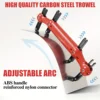 Adjustable Radius Multi-Trowel,14" X 4.7",Professional Grade Stainless Steel Putty Scrape, Manual Stone Tool for Home Renovation 3
